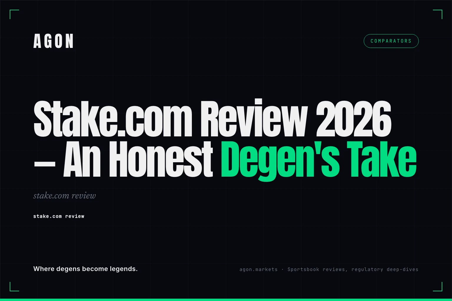 Stake.com Review 2026 — An Honest Degen's Take