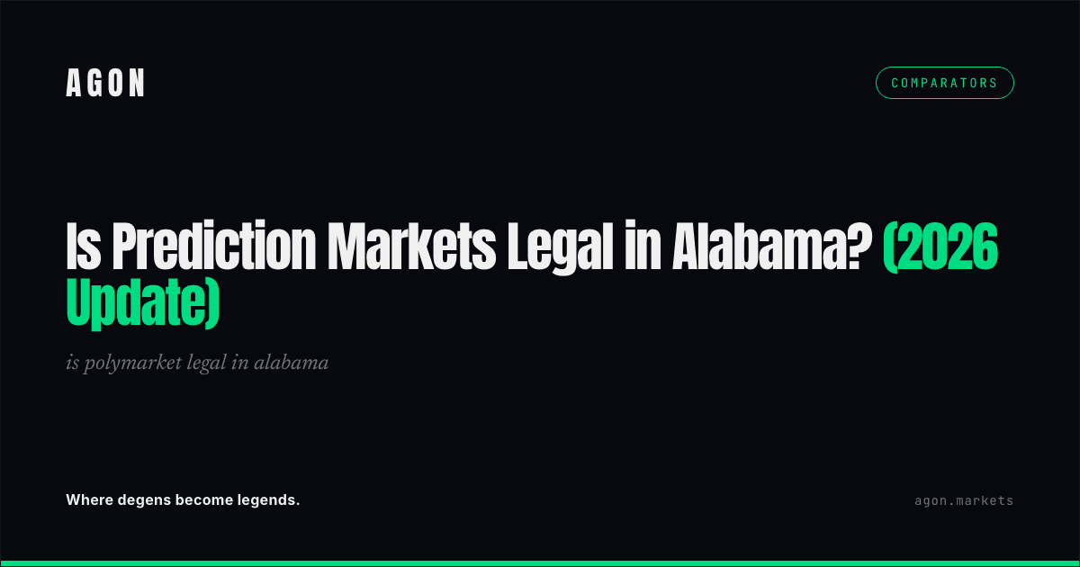 Is Prediction Markets Legal in Alabama? (2026 Update)