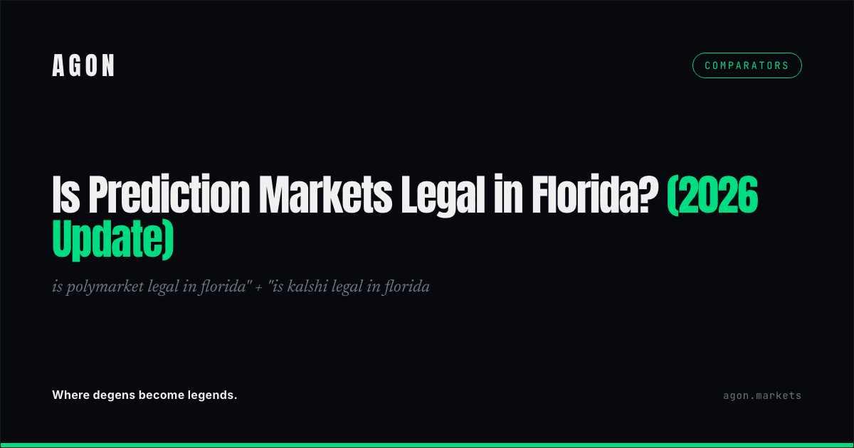Is Prediction Markets Legal in Florida? (2026 Update)