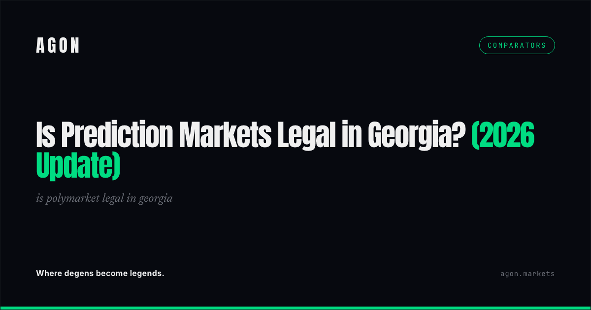 Is Prediction Markets Legal in Georgia? (2026 Update)