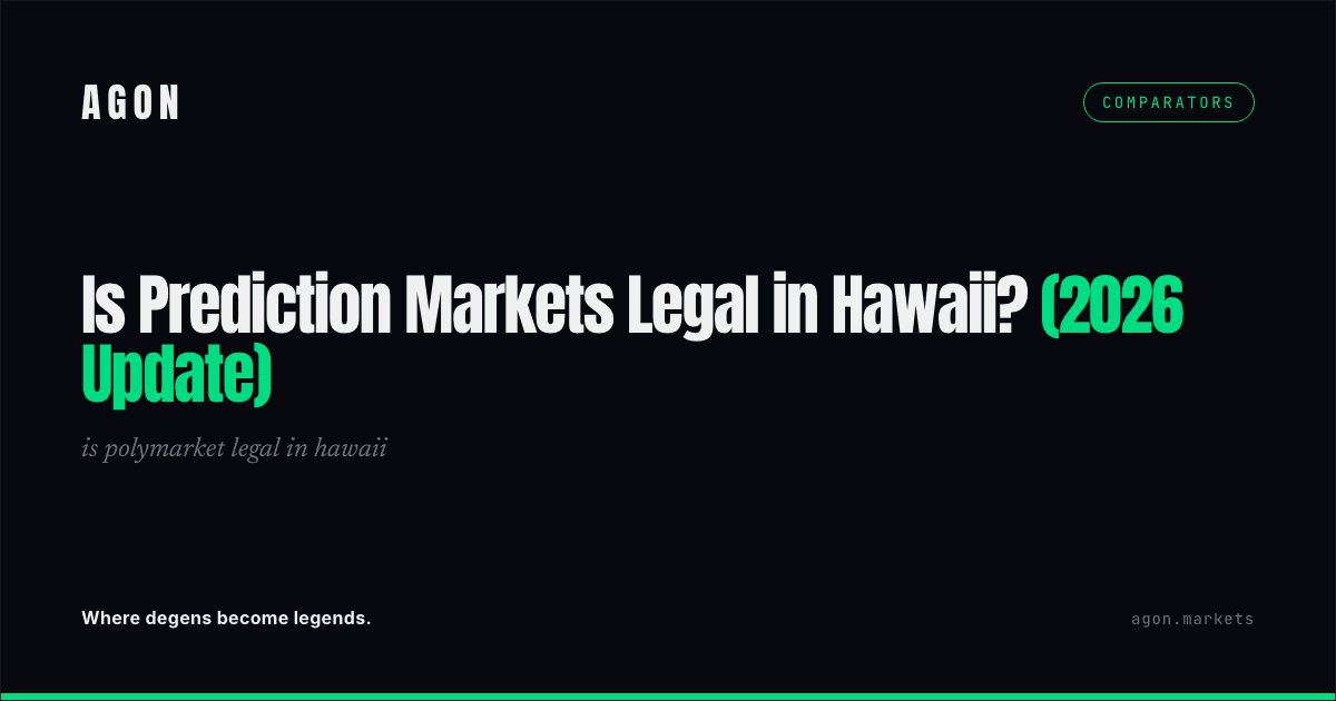 Is Prediction Markets Legal in Hawaii? (2026 Update)