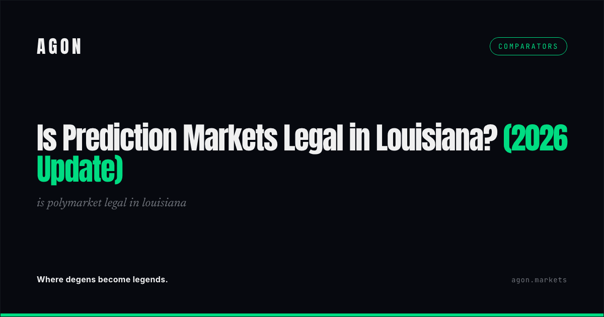 Is Prediction Markets Legal in Louisiana? (2026 Update)