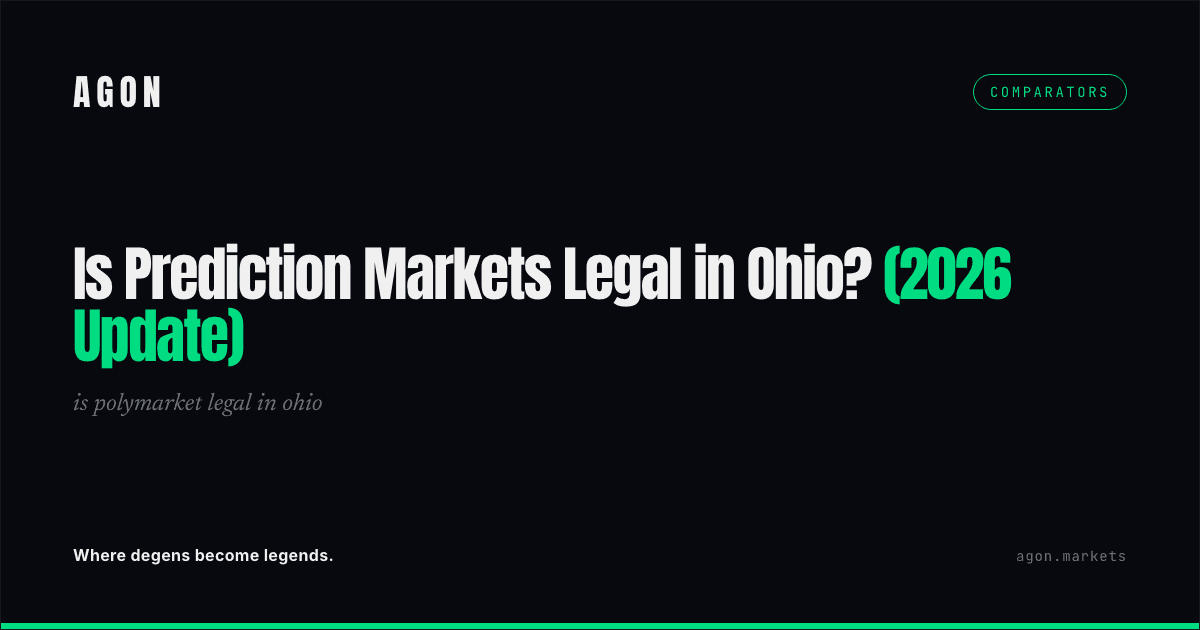 Is Prediction Markets Legal in Ohio? (2026 Update)
