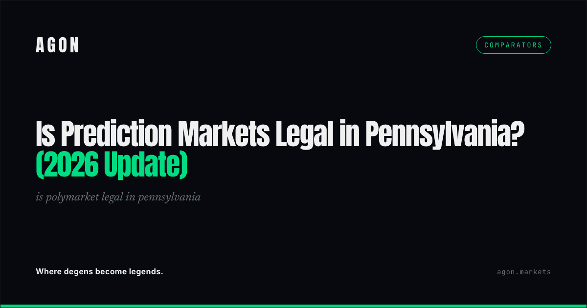 Is Prediction Markets Legal in Pennsylvania? (2026 Update)
