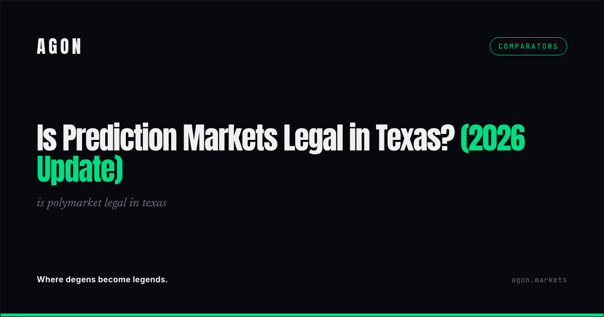 Is Prediction Markets Legal in Texas? (2026 Update)