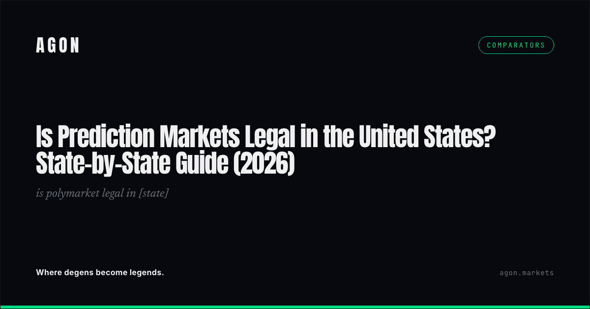 Is Prediction Markets Legal in the United States? State-by-State Guide (2026)