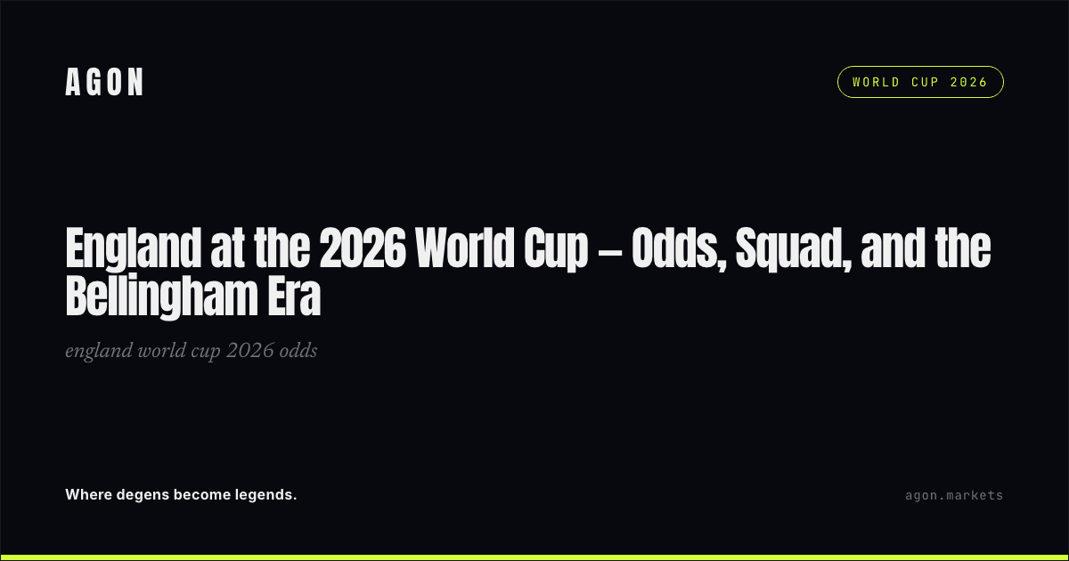 England at the 2026 World Cup — Odds, Squad, and the Bellingham Era