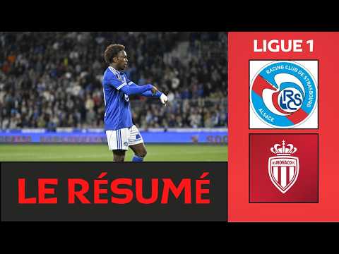 Strasbourg - Monaco | 5-4 | Résumé | Ligue 1 2025-26 | strasbourg monaco