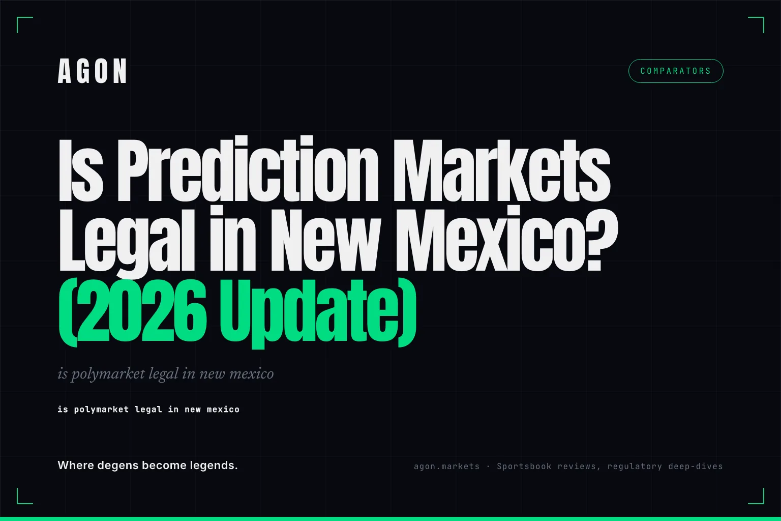Is Prediction Markets Legal in New Mexico? (2026 Update)