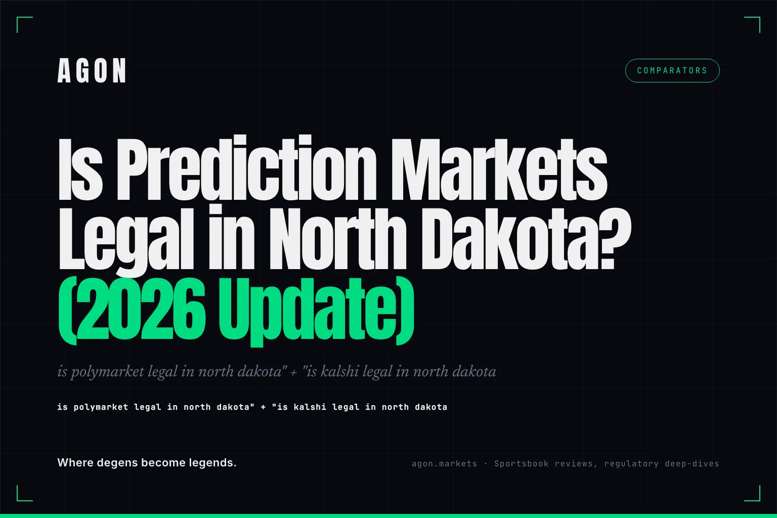 Is Prediction Markets Legal in North Dakota? (2026 Update)