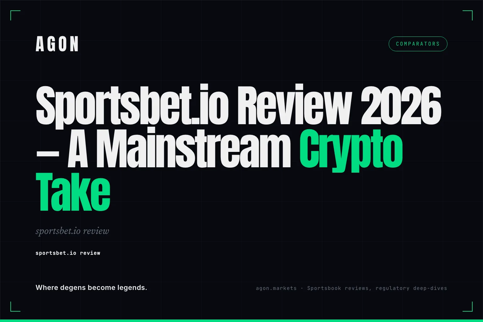 Sportsbet.io Review 2026 — A Mainstream Crypto Take